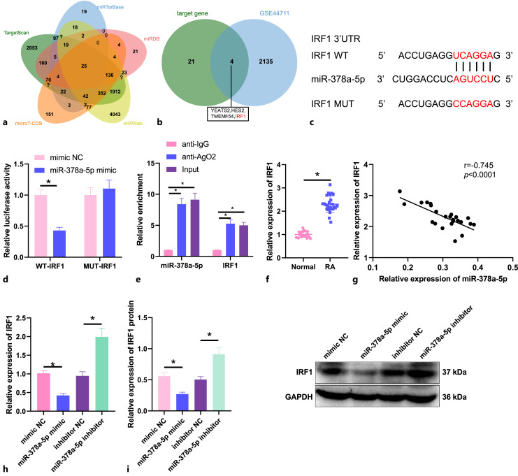 Bone Marrow Mesenchymal Stem Cells Release miR-378a-5p-Carried Extracellular Vesicles to Alleviate Rheumatoid Arthritis.