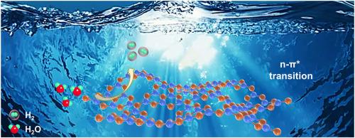 Two birds with one stone: Engineering polymeric carbon nitride with n-π∗ electronic transition for extending light absorption and reducing charge recombination