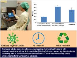 Ease of use in accessing electronic dental records with a touchless interface compared with a conventional mouse