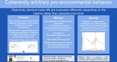 Coherently arbitrary pro-environmental behavior