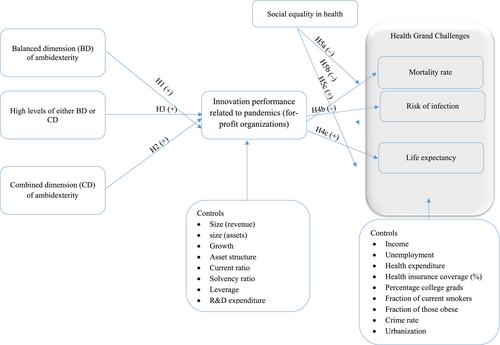 Tackling pandemic-related health grand challenges: The role of organizational ambidexterity, social equality, and innovation performance