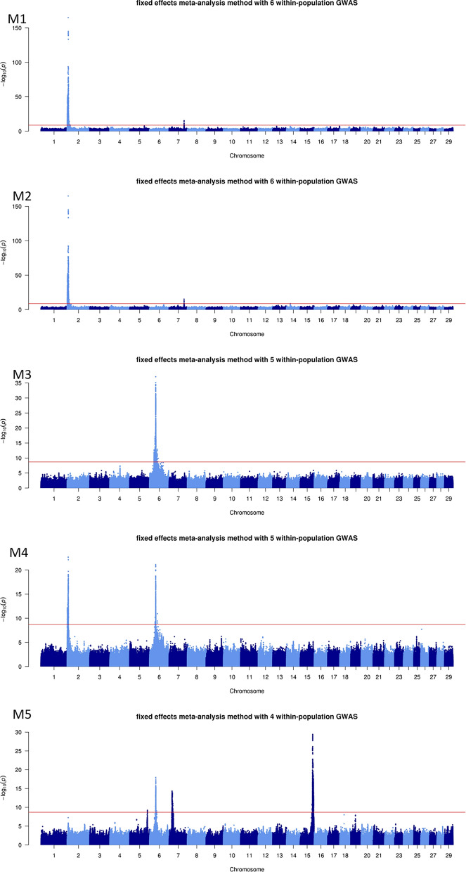 Sequence-based GWAS meta-analyses for beef production traits.