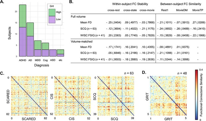 Similarity in functional connectome architecture predicts teenage grit.