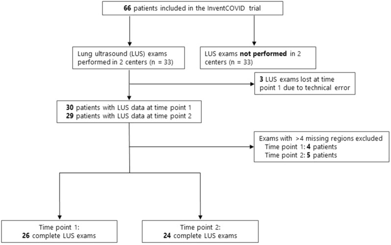 The diagnostic accuracy of lung ultrasound to determine PiCCO-derived extravascular lung water in invasively ventilated patients with COVID-19 ARDS.