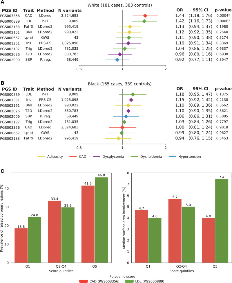 Contemporary Polygenic Scores of Low-Density Lipoprotein Cholesterol and Coronary Artery Disease Predict Coronary Atherosclerosis in Adolescents and Young Adults.