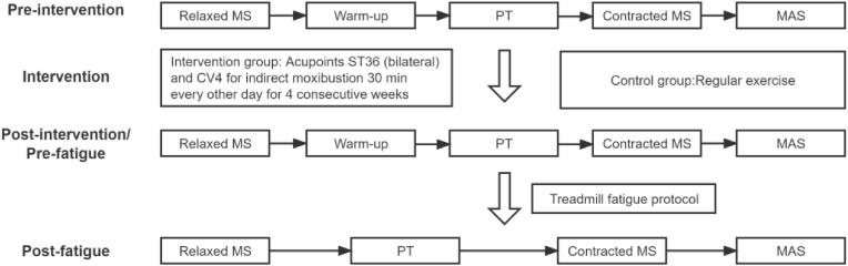 Effect of moxibustion on knee joint stiffness characteristics in recreational athletes pre- and post-fatigue