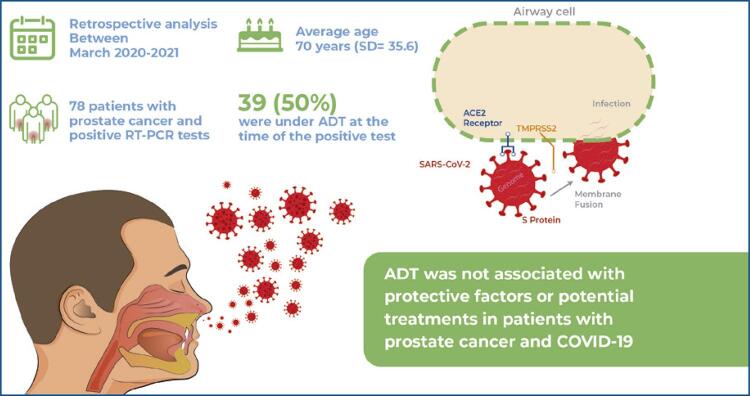 Epidemiological profile of COVID-19 in patients with prostate cancer undergoing androgen deprivation therapy at a Brazilian Cancer Center.