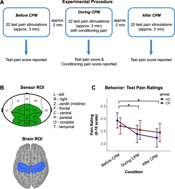 Neurophysiological oscillatory markers of hypoalgesia in conditioned pain modulation.