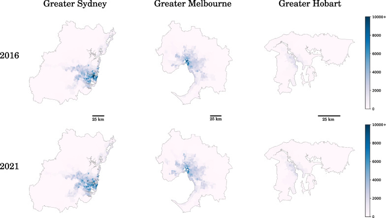 Measuring unequal distribution of pandemic severity across census years, variants of concern and interventions.