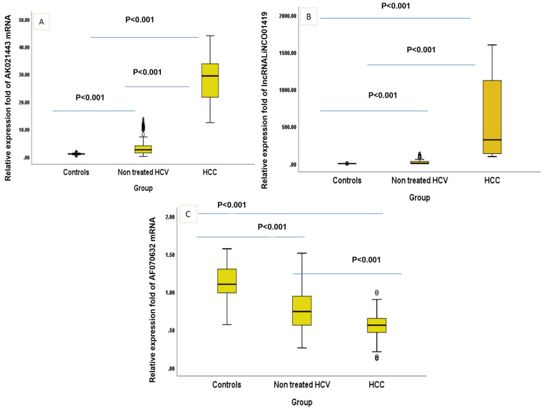 The Potential Role of Circulating Long Miscellaneous RNAs in the Diagnosis and Prognosis of Hepatitis C Related Hepatocellular Carcinoma.