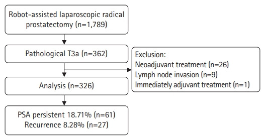 Risk factors for prostate-specific antigen persistence in pT3aN0 prostate cancer after robot-assisted laparoscopic radical prostatectomy: a retrospective study.