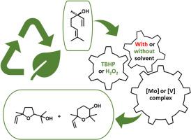 Role of organic solvent and influence of oxidant in the oxidation of linalool catalyzed by molybdenum and vanadium complexes