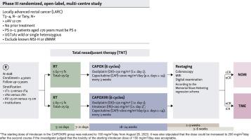 Phase III trial of short-course radiotherapy followed by CAPOXIRI versus CAPOX in locally advanced rectal cancer: the ENSEMBLE trial