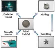 Liquid metal-gel (LM-Gel) with conductivity and deformability†