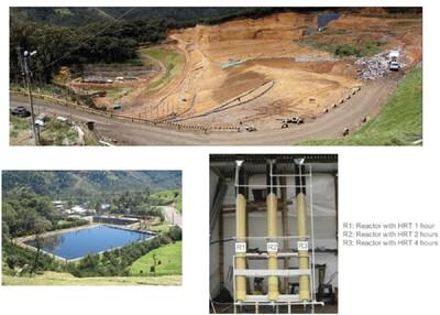 Organic matter and nutrients removal from landfill leachate by airlift aerobic three-phase fluidized bed reactor