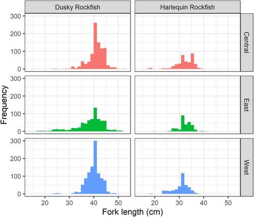 Growth, distribution, and mortality of Light Dusky Rockfish and Harlequin Rockfish in the Aleutian Islands