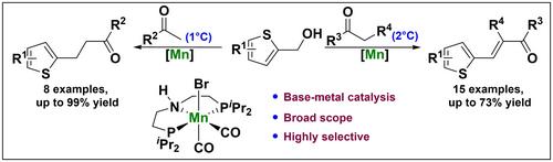 Synthesis of Thiophene-Substituted Ketones via Manganese-Catalyzed Dehydrogenative Coupling Reaction