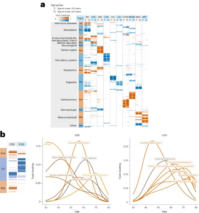 Identifying genetic subtypes of disease from hospital diagnosis records