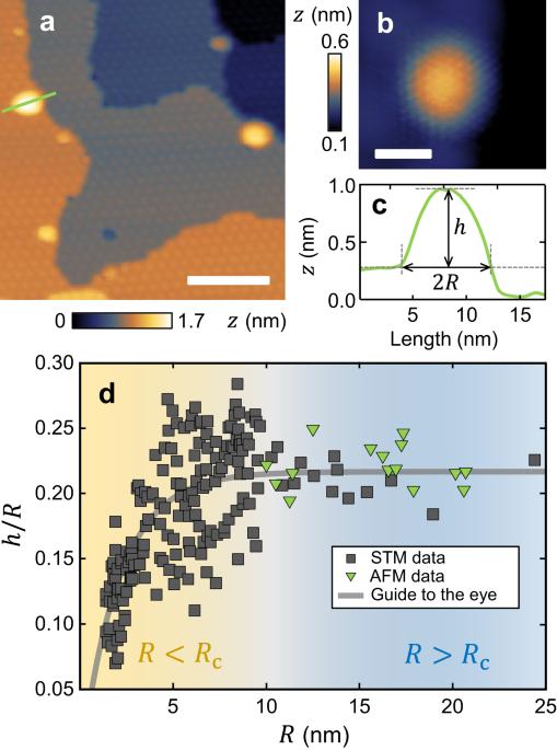 Tunable strain and bandgap in subcritical-sized MoS2 nanobubbles