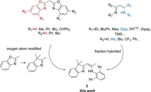 Synthesis of a Novel Hybrid Ligand System Incorporating Classic Moieties through Acylation of 2,3,3-Trimethylindolenine