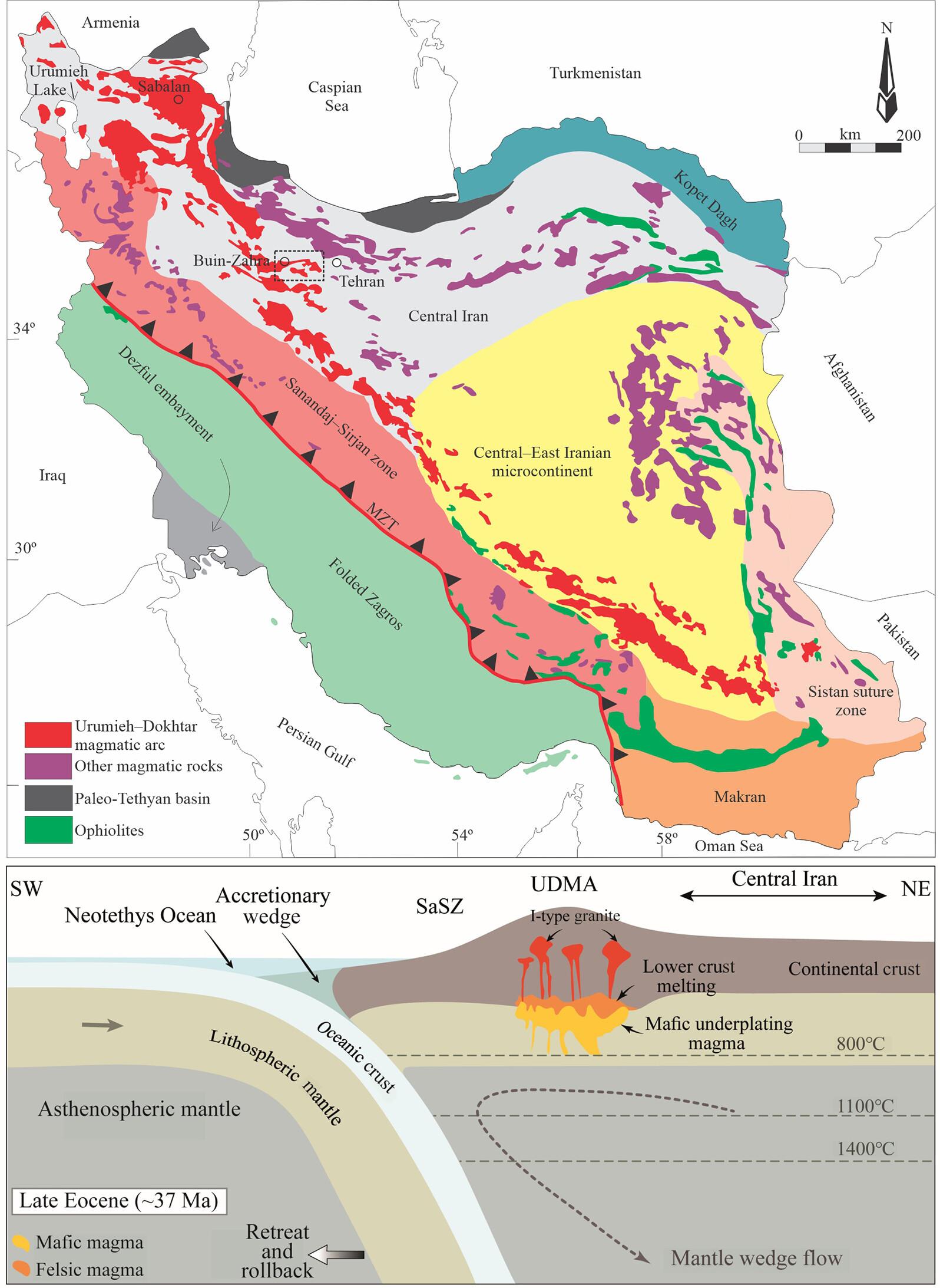 Mineral Chemistry, Trace Elements, Isotopic Analysis and Zircon U-Pb Dating in the Hesar Pluton, Northern UDMA, Iran: Implications for Pre-Collisional Magma Mixing