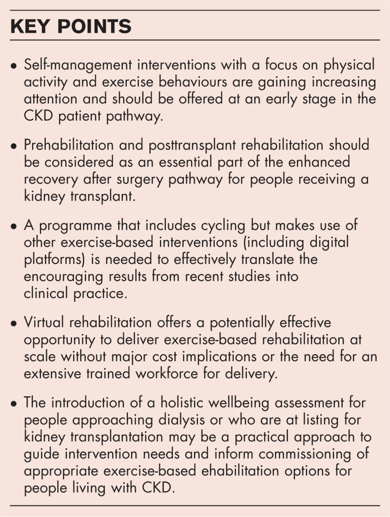 Exercise as a therapeutic intervention in chronic kidney disease: are we nearly there yet?