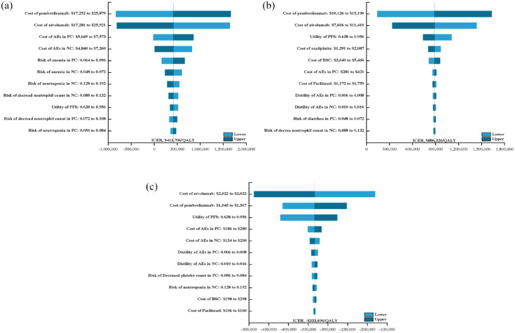 Immune checkpoint inhibitors plus chemotherapy for HER2-negative advanced gastric/gastroesophageal junction cancer: a cost-effectiveness analysis.