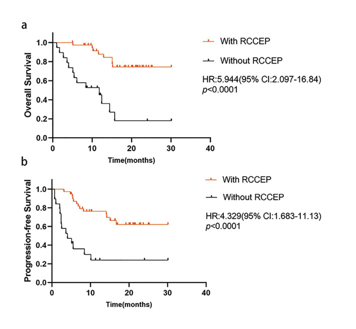 Reactive cutaneous capillary endothelial proliferation predicted the efficacy of camrelizumab in patients with recurrent/metastatic head and neck squamous cell carcinoma.