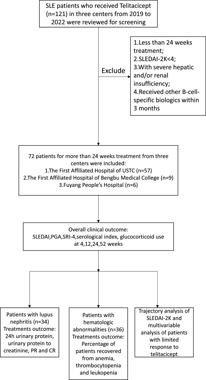 Efficacy and safety of telitacicept in patients with systemic lupus erythematosus: a multicentre, retrospective, real-world study.