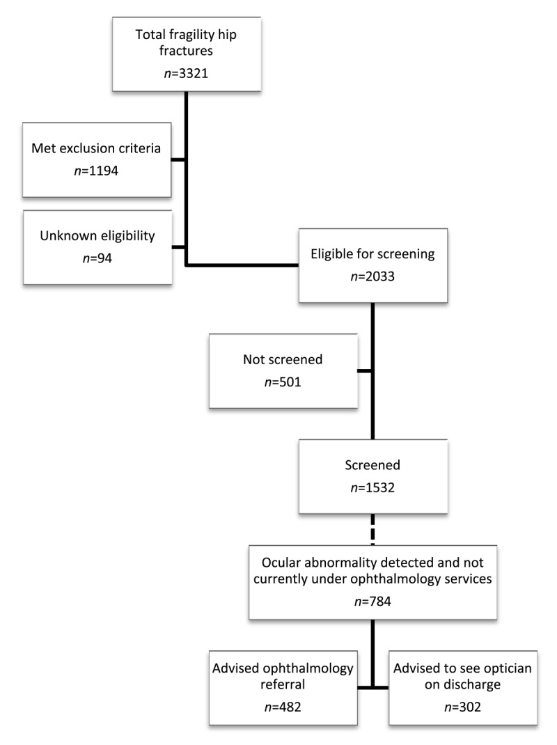 Vision Screening in Older Adults Admitted with a Fragility Hip Fracture: A Healthcare Quality Improvement Report.