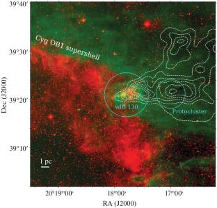 Analysis of the Interstellar Matter at the Periphery of the Supershell Surrounding the Cyg OB1 Association in 2.12 Micron Molecular Hydrogen Line