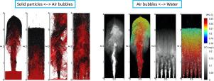 A three-phase Eulerian–Lagrangian model to simulate mixing and oxygen transfer in activated sludge treatment