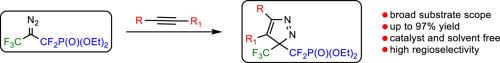 Regioselective synthesis of 3H-Pyrazoles bearing difluoromethyl phosphonate group