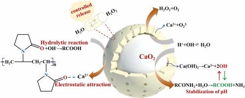 Influencing factors and controlled release kinetics of H2O2 from PVP-coated calcium peroxide NPs for groundwater remediation