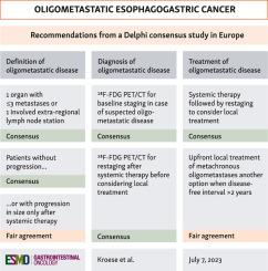 Oligometastatic disease in esophagogastric cancer: an update of recommendations on definition, diagnosis, and treatment