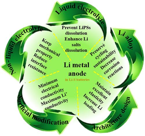 An examination and prospect of stabilizing Li metal anode in lithium–sulfur batteries: A review of latest progress