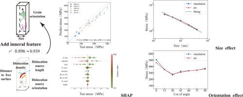 Micropillar compression using discrete dislocation dynamics and machine learning