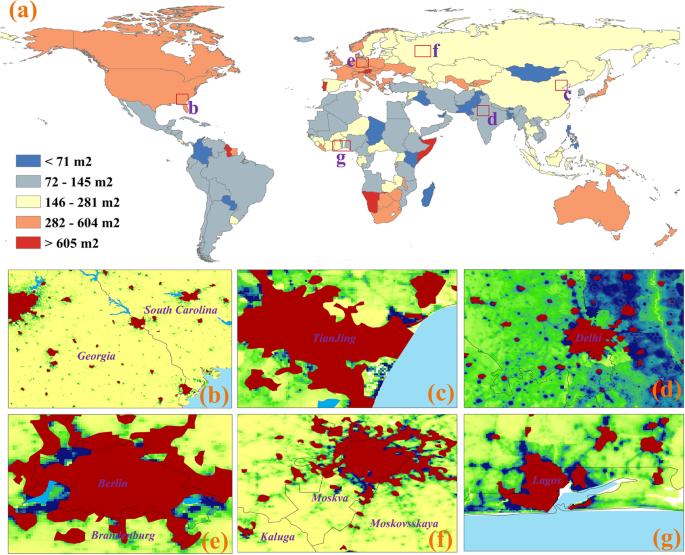 Projecting spatial interactions between global population and land use changes in the 21st century