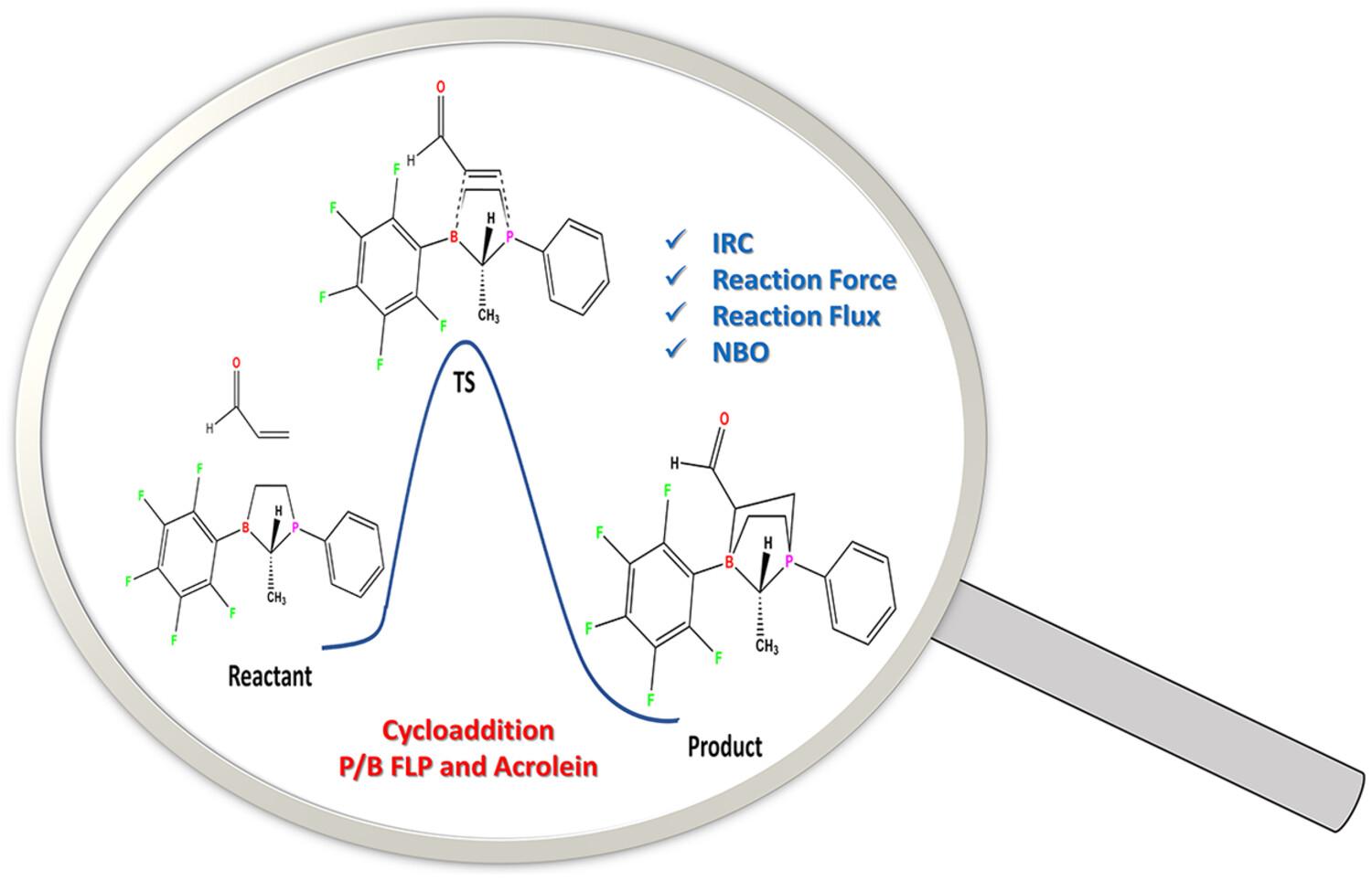 Insight into acrolein activation by P/B intramolecular frustrated Lewis pairs