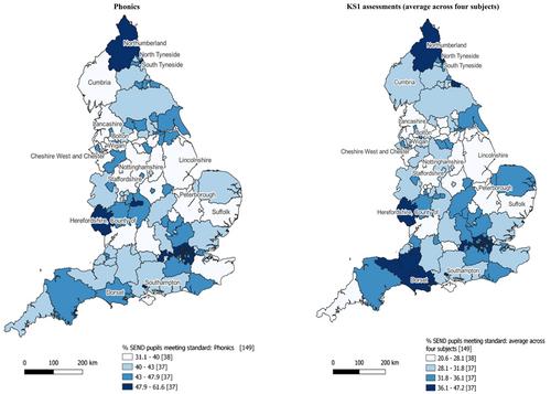 Failing children with Special Educational Needs and Disabilities in England: New evidence of poor outcomes and a postcode lottery at the Local Authority level at Key Stage 1