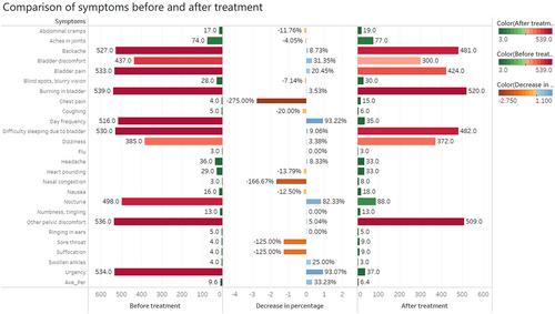 Research on symptoms composition, time series evolution, and network visualisation of interstitial cystitis based on complex network community discovery algorithm