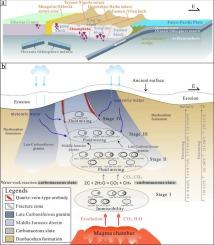 Fluid evolution and genesis of the Zhuanghuhe Au–Sb mineralization in the Duobaoshan orefield, Northeast China: Evidence from fluid inclusions and H–O–C isotopes