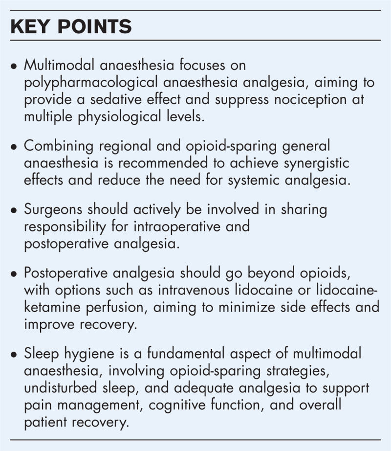 The nuts and bolts of multimodal anaesthesia in the 21st century: a primer for clinicians.