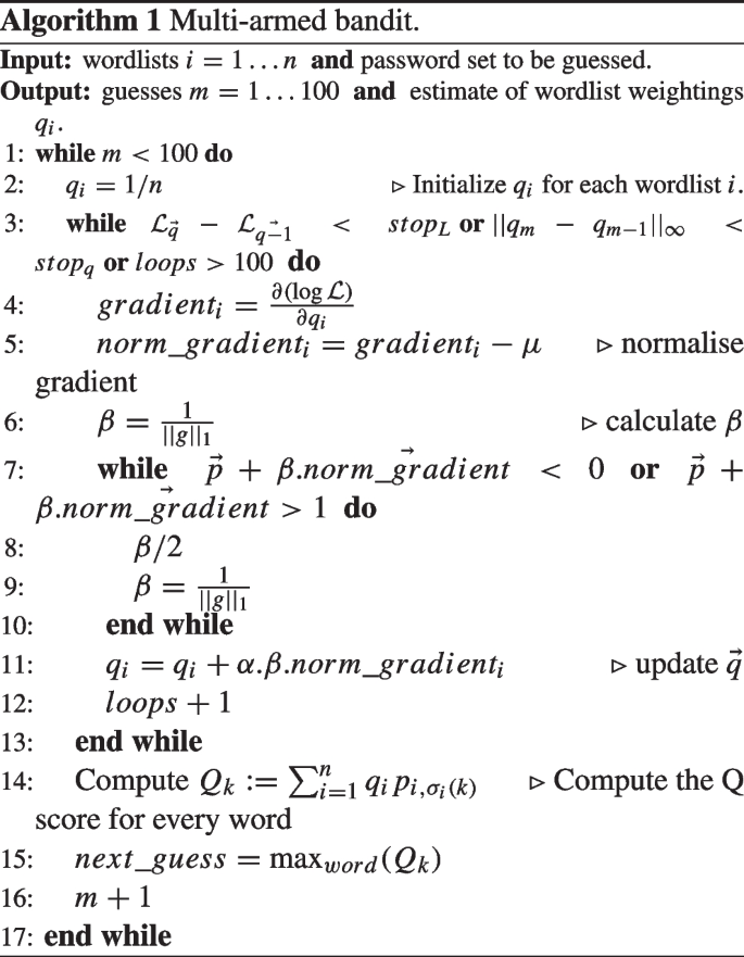 Adaptive password guessing: learning language, nationality and dataset source