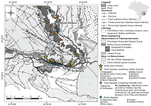 The auriferous quartz lode of the Veloso deposit, Quadrilátero Ferrífero of Minas Gerais, Brazil: geological characterisation and constraints from tourmaline boron isotopes