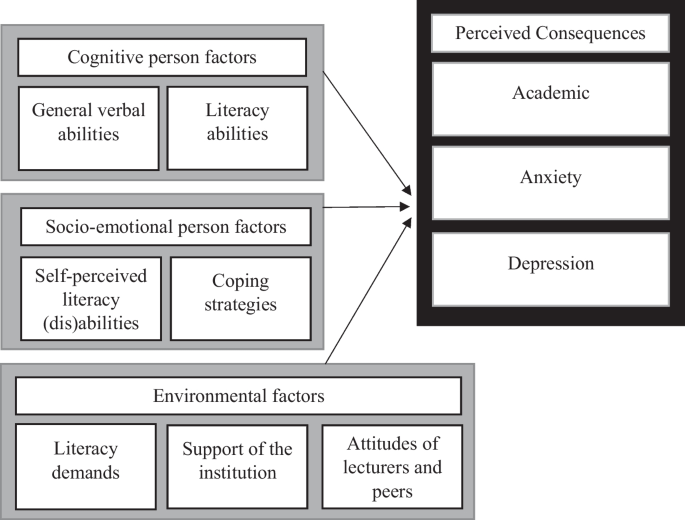 Perceived negative consequences of dyslexia: the influence of person and environmental factors