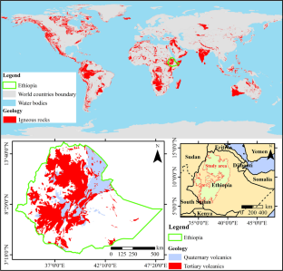 Variation in hydraulic structure with respect to depth and age of a large igneous province in Ethiopia