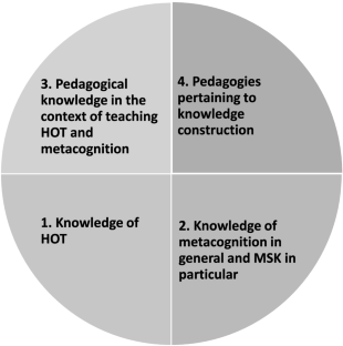 Teachers’ knowledge and professional development for metacognitive instruction in the context of higher order thinking