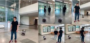 A hierarchical approach for updating targeted person states in human-following mobile robots