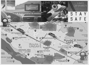 An Online Mobility Management System to Automatically Avoid Road Blockage and COVID-19 Hotspots